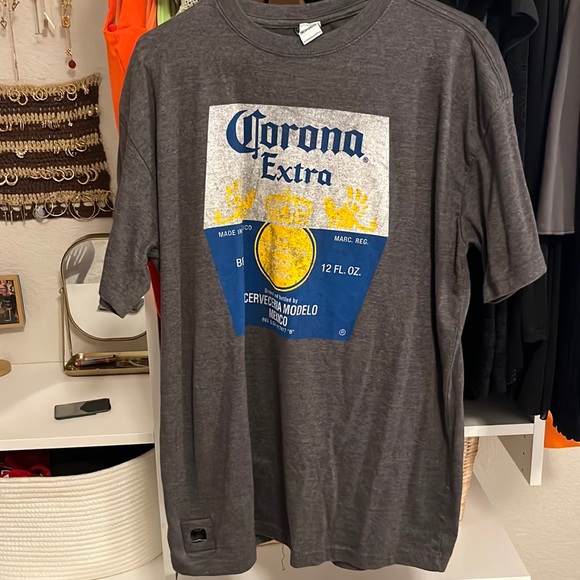 Corona Beer Shirt with Bottle Opener - Picture 1 of 5
